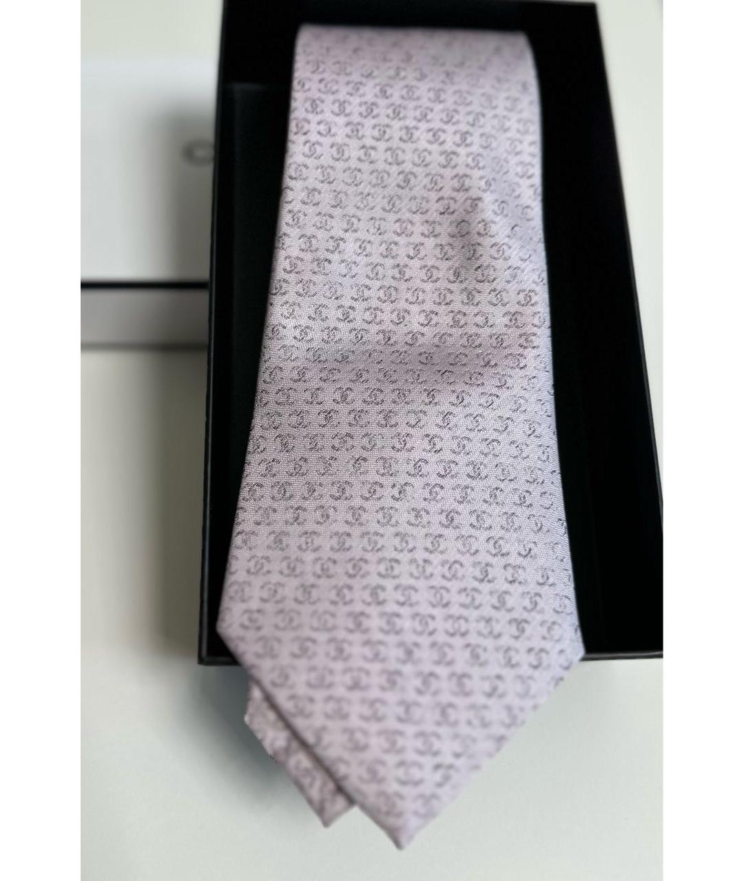 CHANEL Бежевый шелковый галстук, фото 5