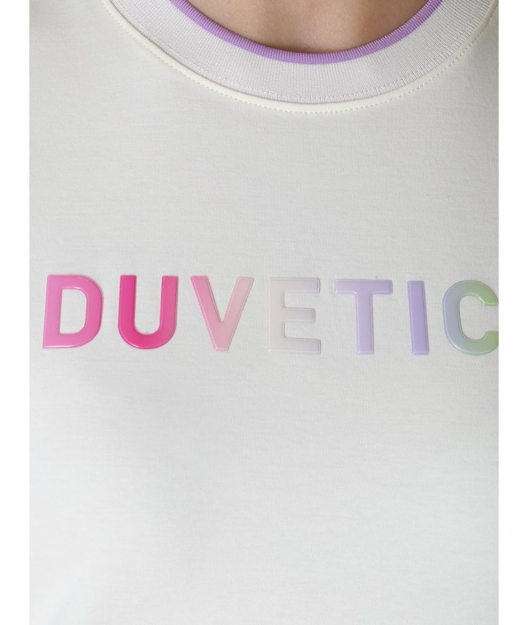DUVETICA Белая футболка, фото 5