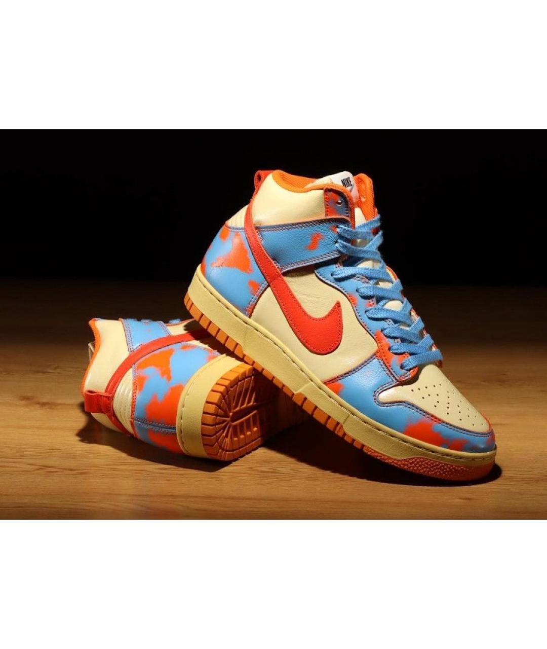 NIKE Мульти кожаные высокие кроссовки / кеды, фото 5