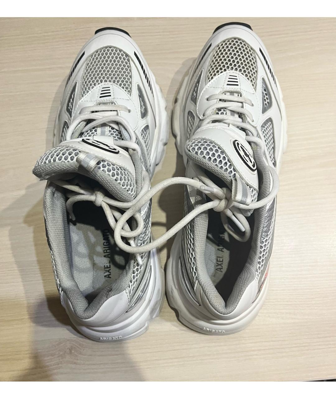 AXEL ARIGATO Серые бархатные высокие кроссовки / кеды, фото 3