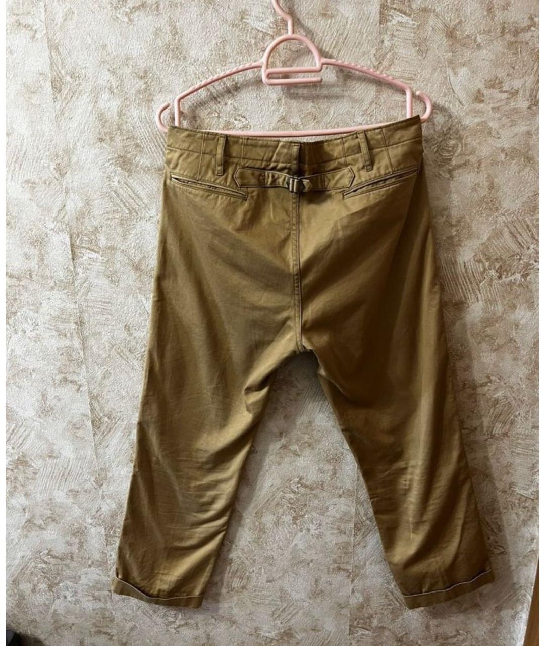 VISVIM Бежевые хлопковые брюки чинос, фото 2