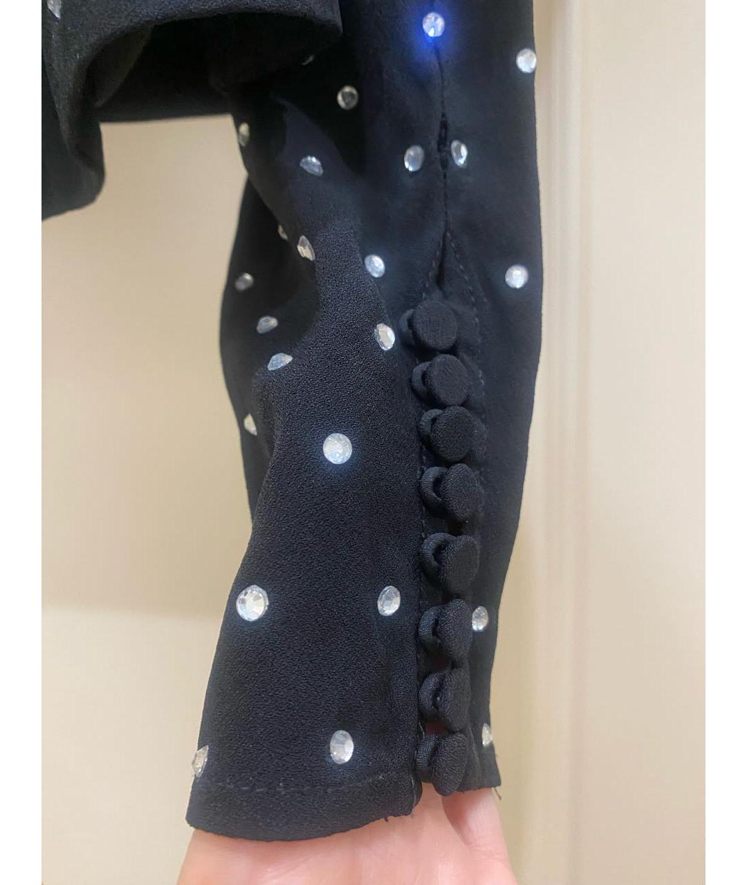 SELF-PORTRAIT Черная вискозная блузы, фото 3