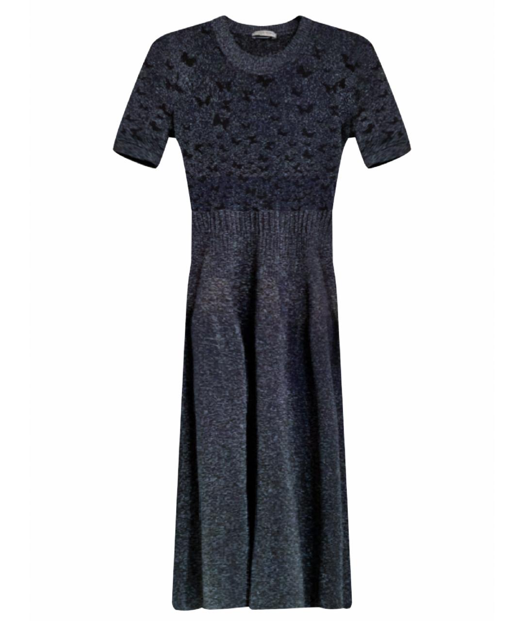 BOTTEGA VENETA Темно-синее вискозное платье, фото 1