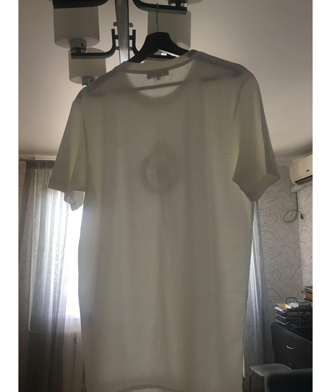 DOLCE&GABBANA Бежевая хлопко-эластановая футболка, фото 2