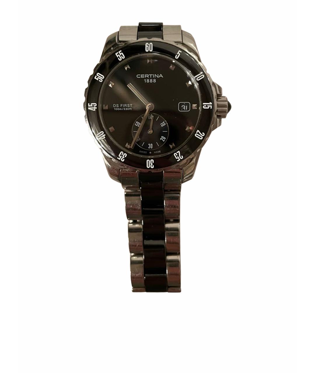 Certina Серебряные керамические часы, фото 1