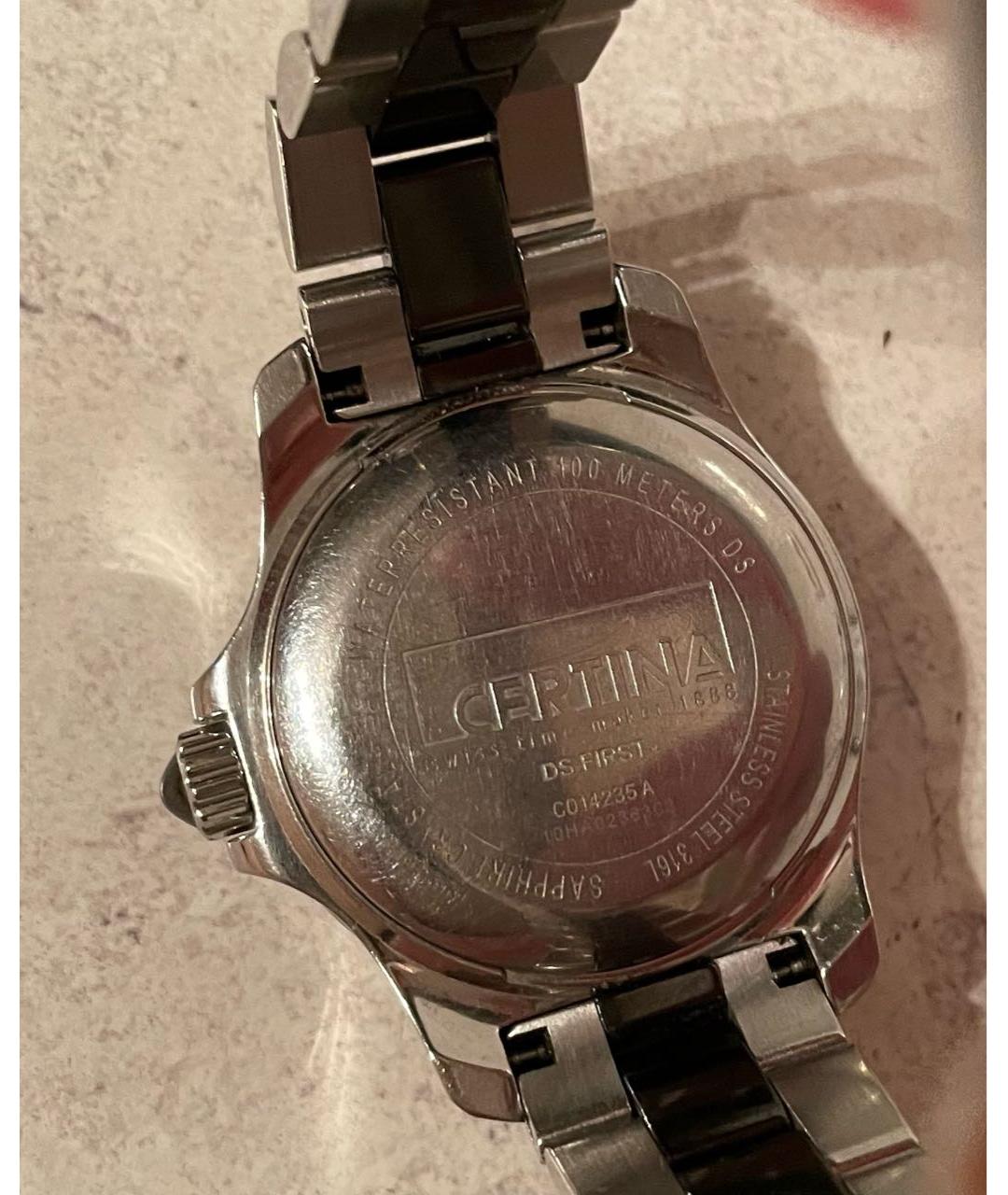Certina Серебряные керамические часы, фото 3