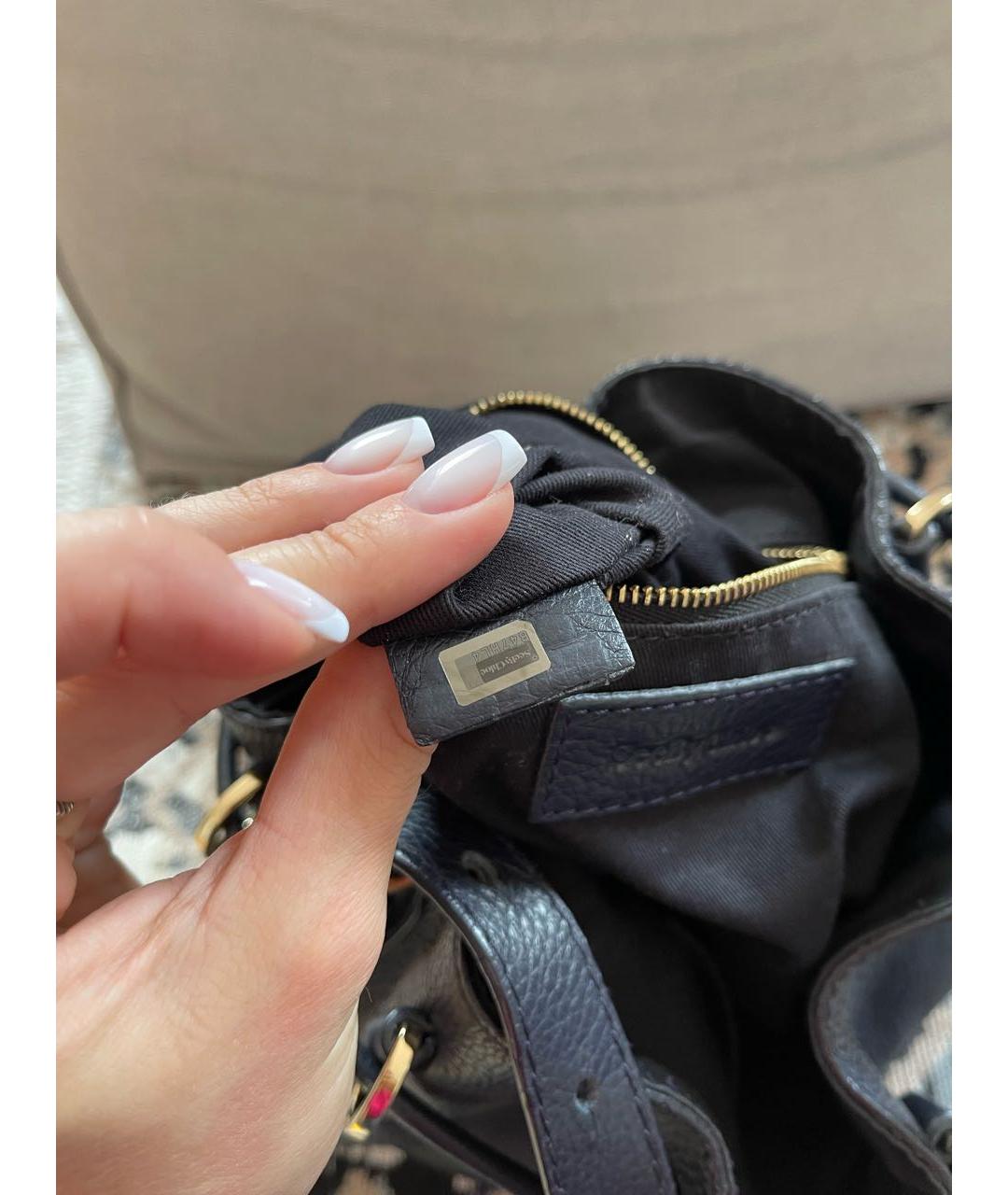 SEE BY CHLOE Темно-синяя кожаная сумка через плечо, фото 7