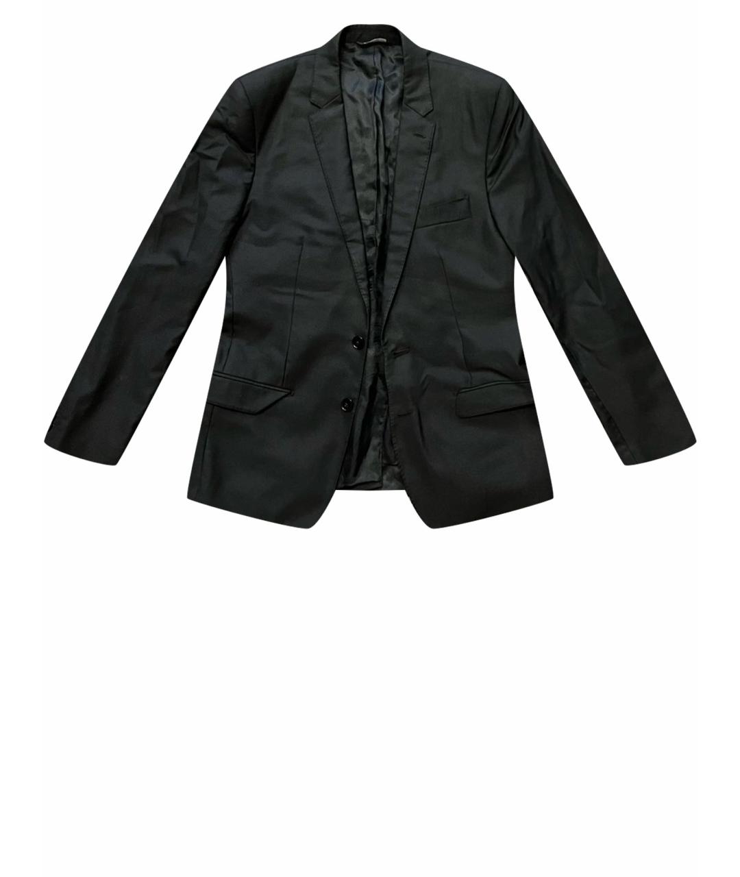 DOLCE&GABBANA Черный шелковый пиджак, фото 1