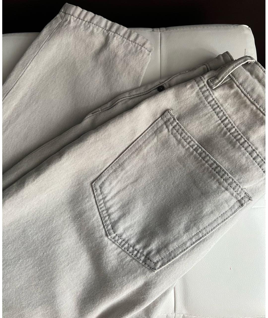 12 STOREEZ Серые хлопковые прямые джинсы, фото 7