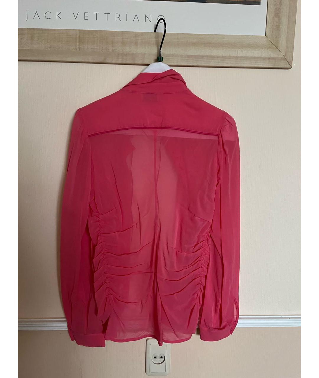 RED VALENTINO Розовая хлопковая блузы, фото 4