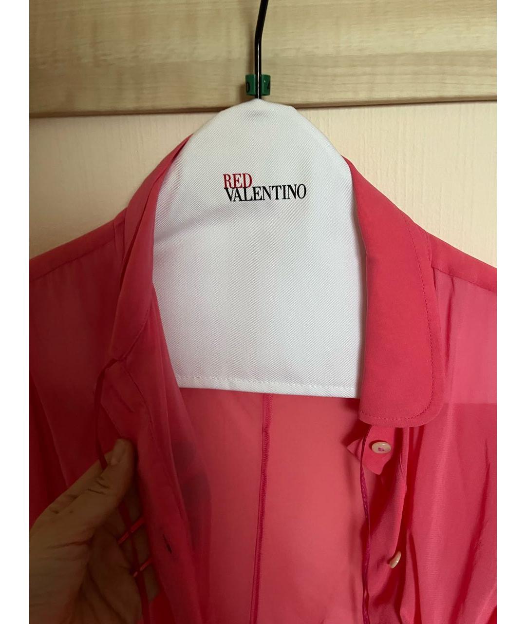 RED VALENTINO Розовая хлопковая блузы, фото 3