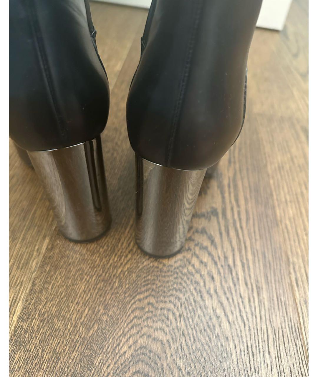 CASADEI Черные кожаные сапоги, фото 4