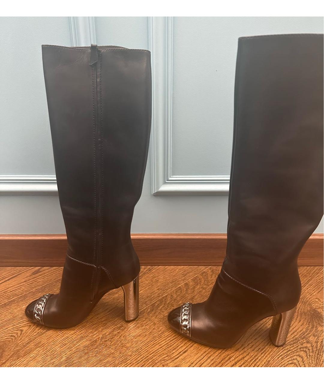 CASADEI Черные кожаные сапоги, фото 2