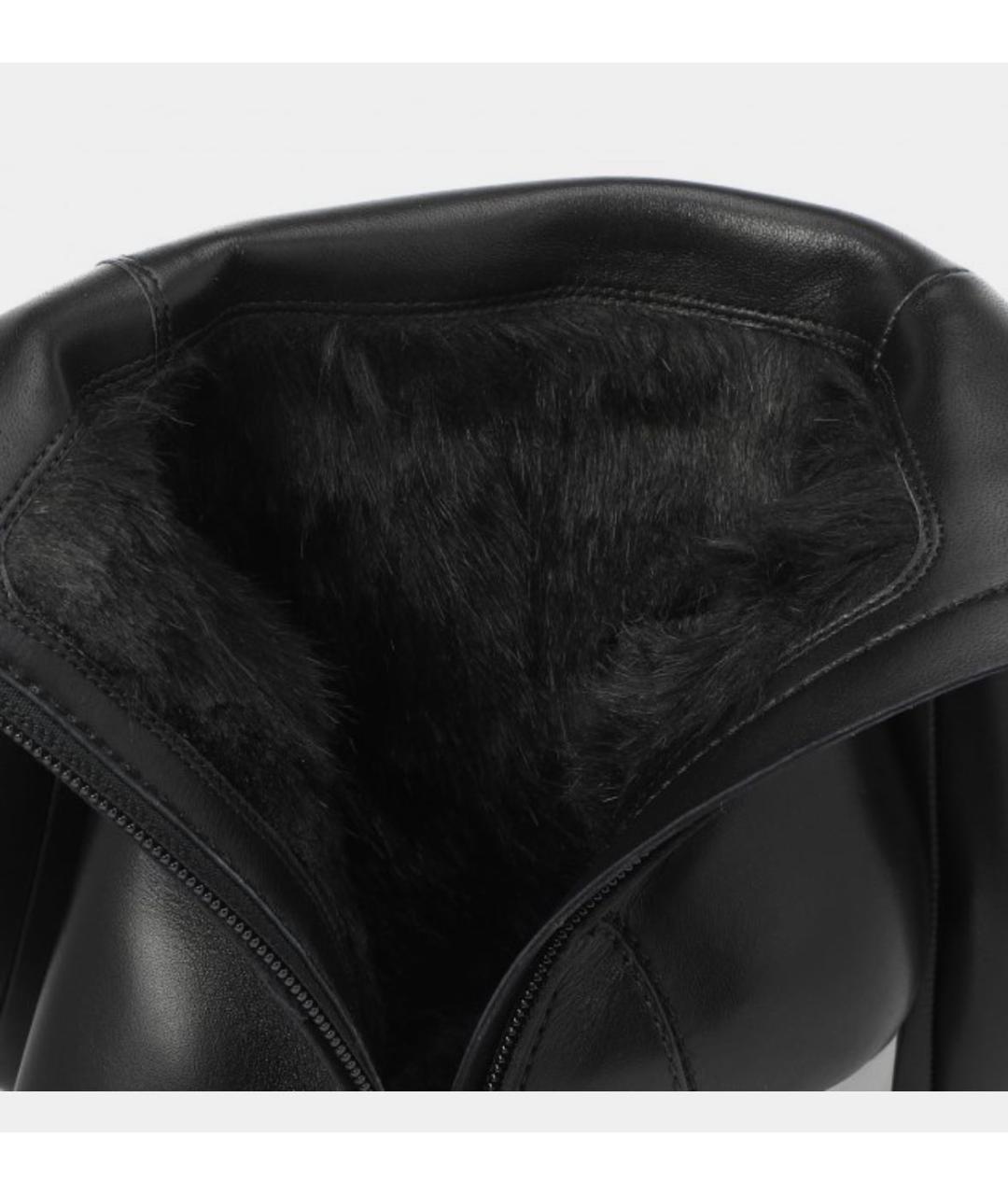 CASADEI Черные кожаные сапоги, фото 7