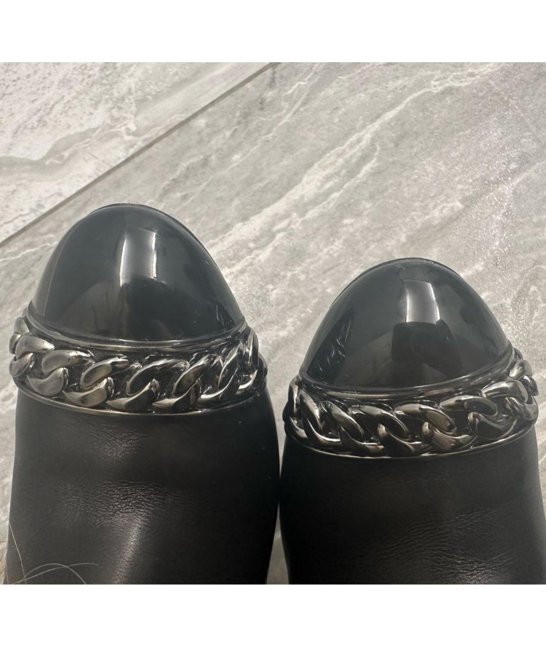 CASADEI Черные кожаные сапоги, фото 8