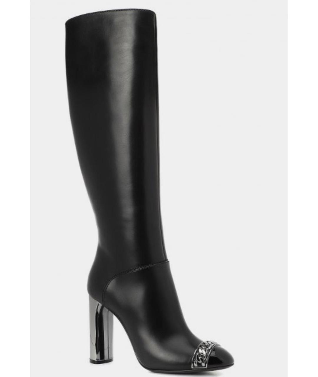 CASADEI Черные кожаные сапоги, фото 3