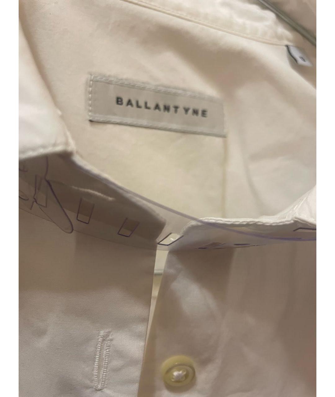 BALLANTYNE Белая хлопковая рубашка, фото 4