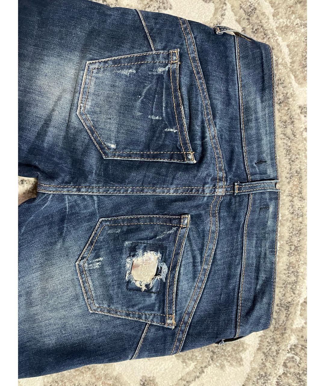 LIU JO Синие хлопко-эластановые джинсы клеш, фото 4