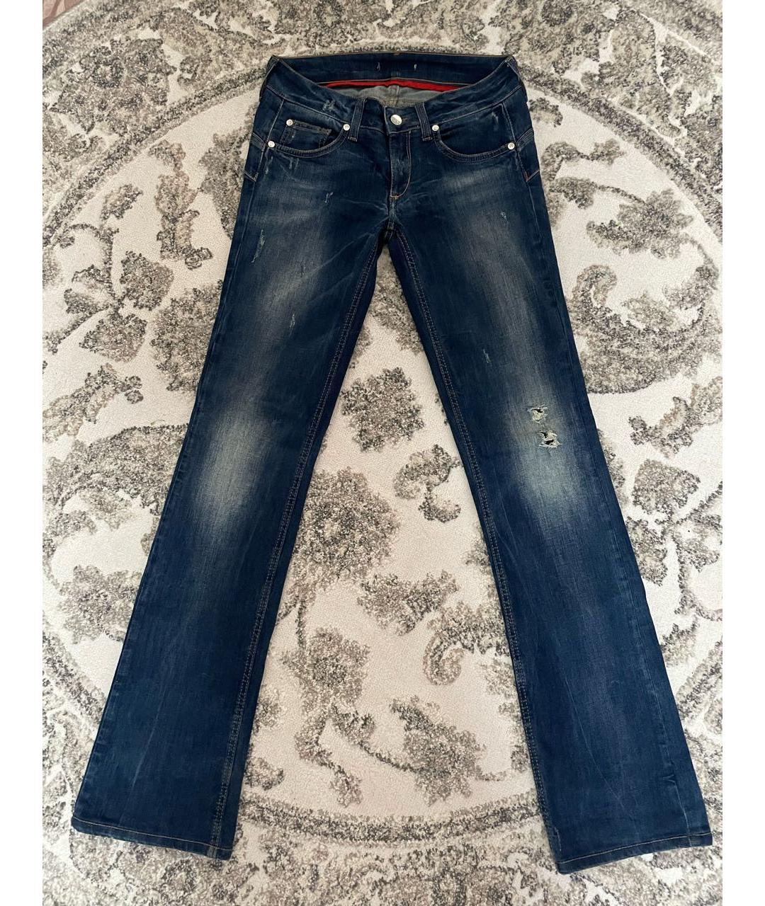 LIU JO Синие хлопко-эластановые джинсы клеш, фото 5
