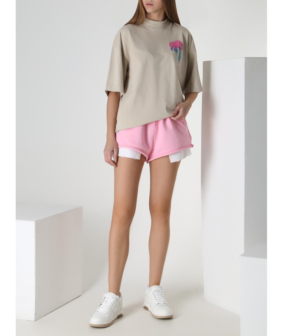 PALM ANGELS Бежевая майка, фото 2