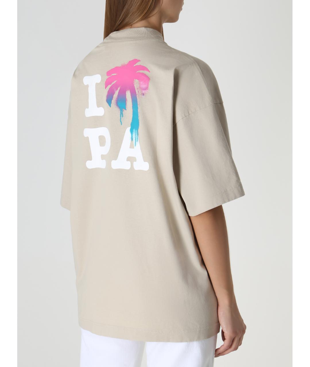 PALM ANGELS Бежевая майка, фото 3