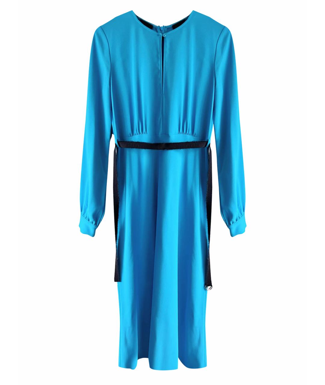 ERMANNO ERMANNO Голубое полиэстеровое коктейльное платье, фото 1