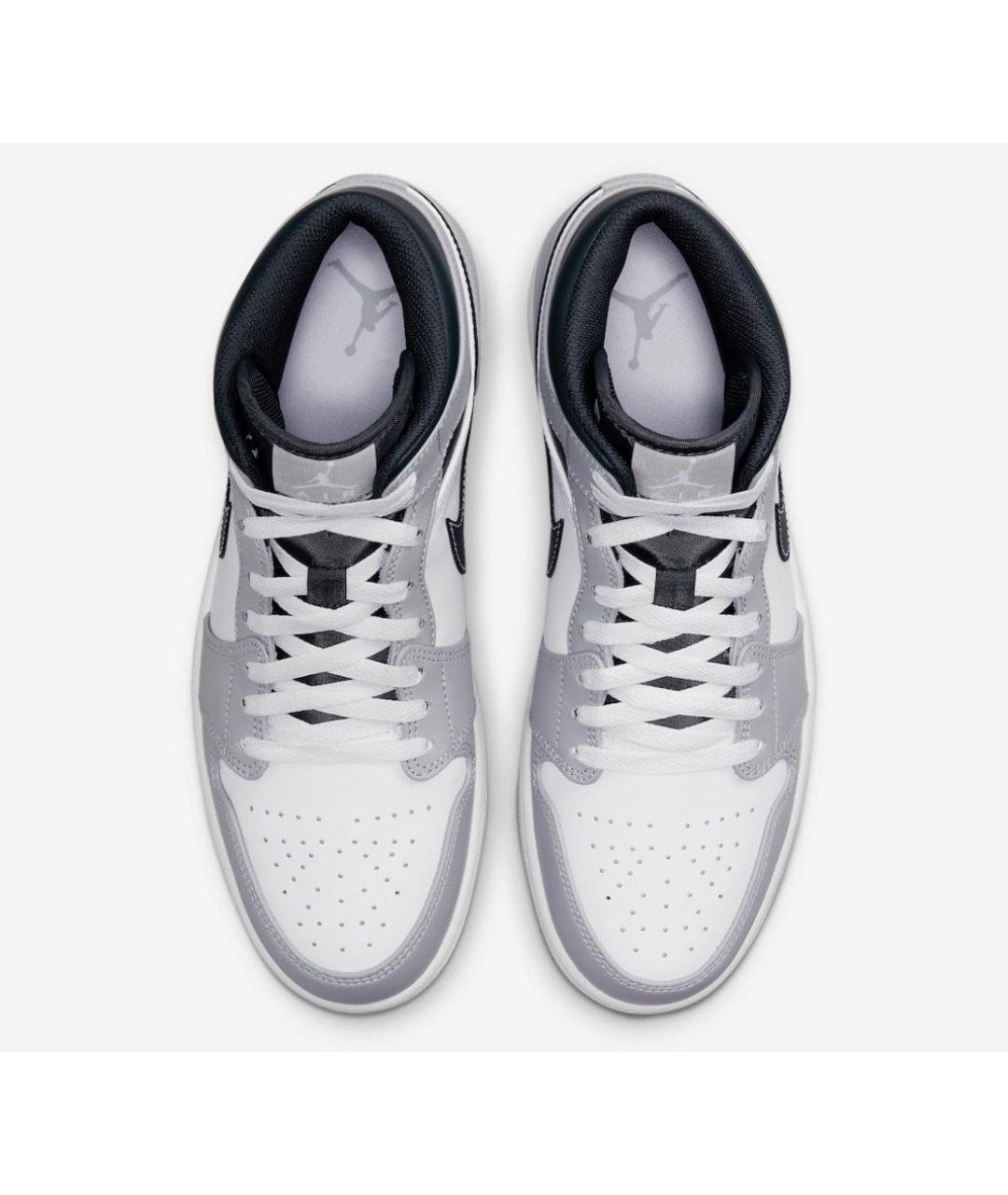 JORDAN Серые кожаные кроссовки, фото 3