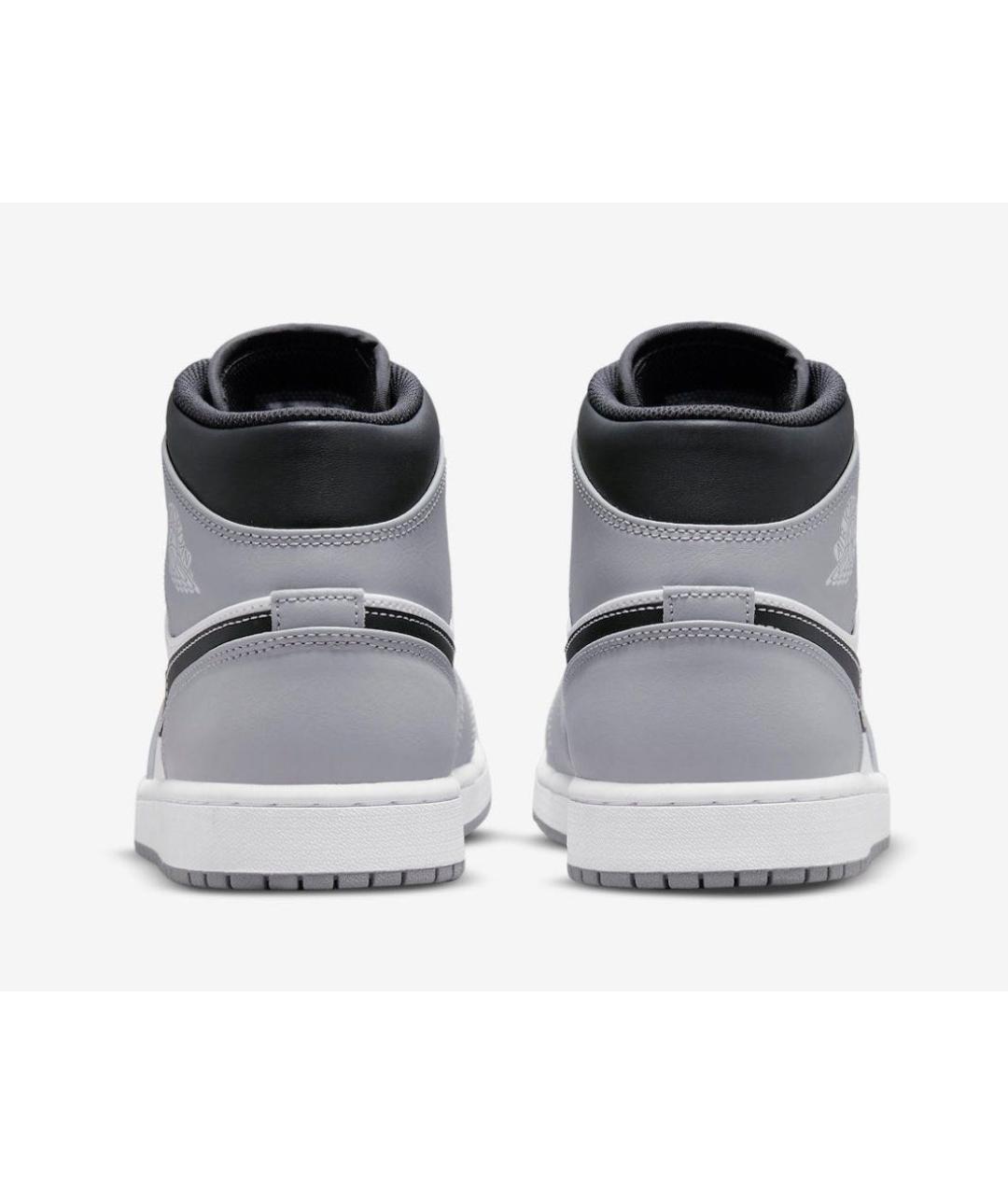 JORDAN Серые кожаные кроссовки, фото 4