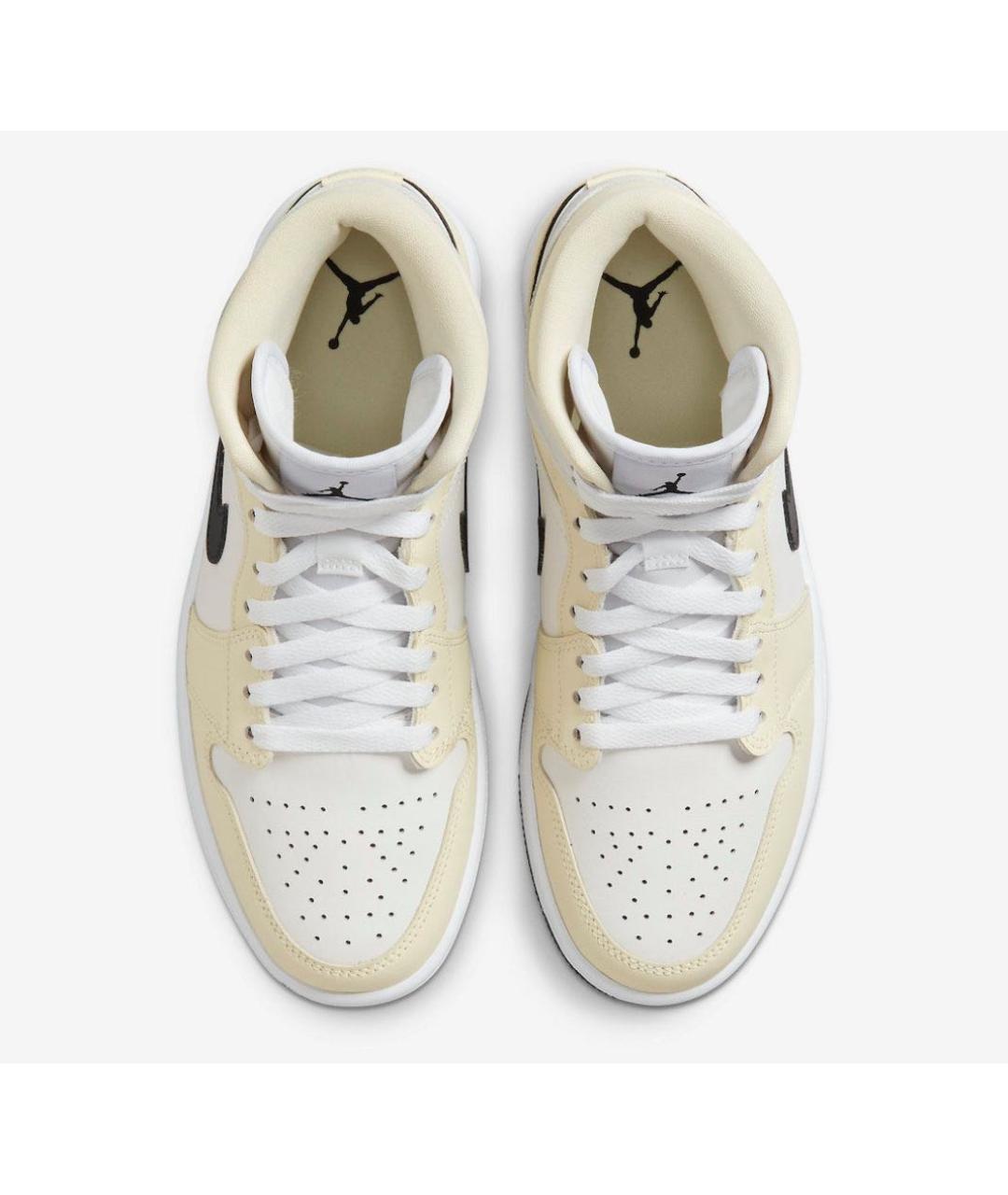 JORDAN Бежевые кожаные кроссовки, фото 3