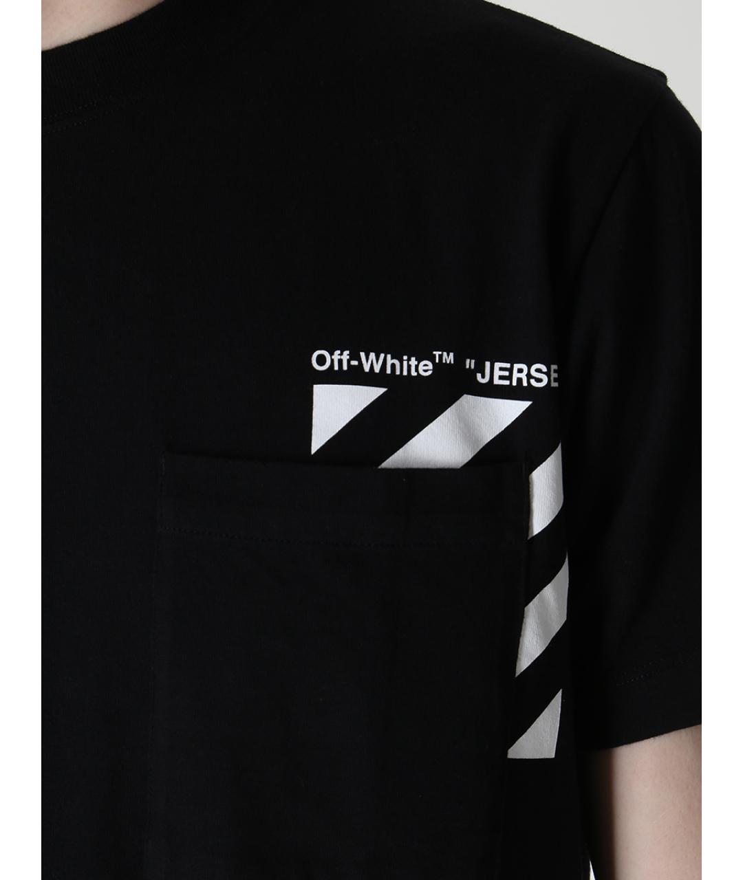 OFF-WHITE Черная хлопковая футболка, фото 5