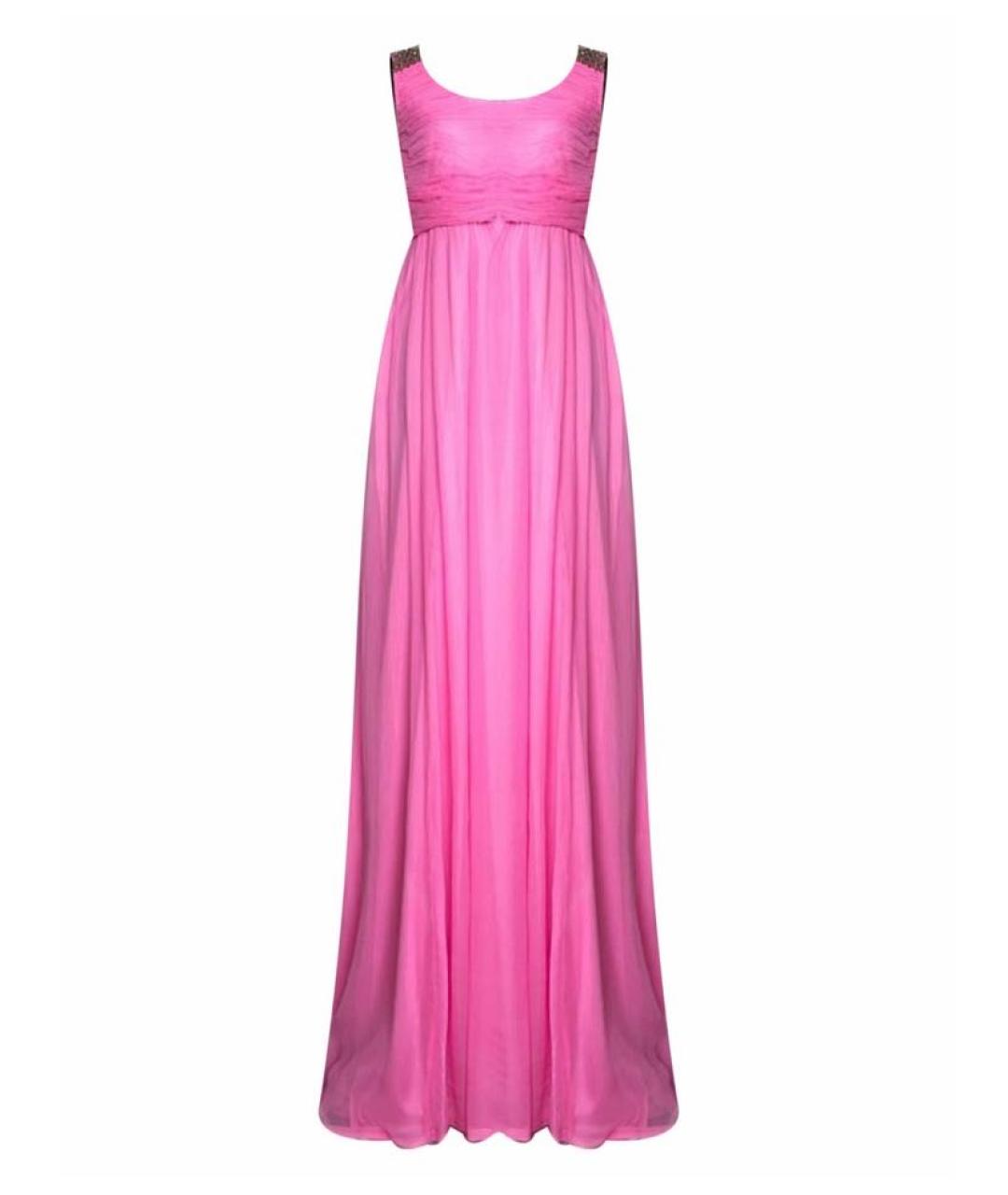 GIANFRANCO FERRE Розовое шелковое вечернее платье, фото 1