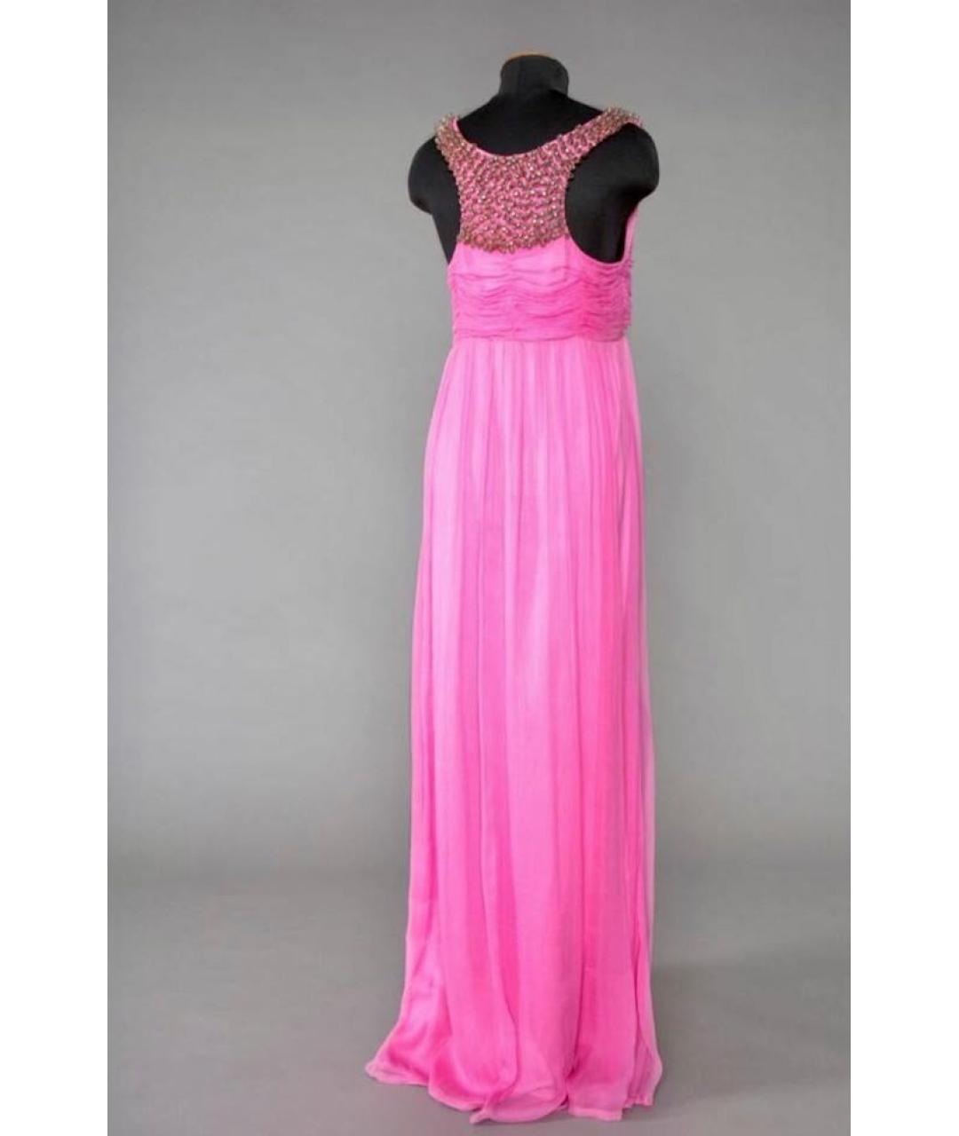GIANFRANCO FERRE Розовое шелковое вечернее платье, фото 3