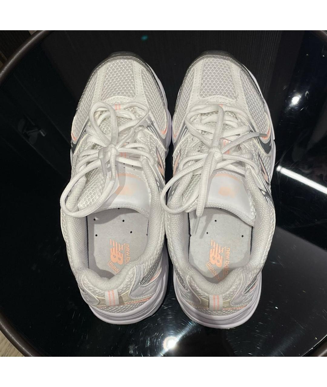 NEW BALANCE Белые текстильные кроссовки, фото 3