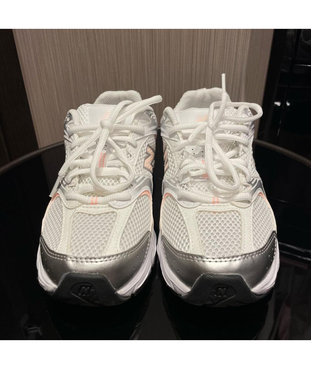 NEW BALANCE Белые текстильные кроссовки, фото 2