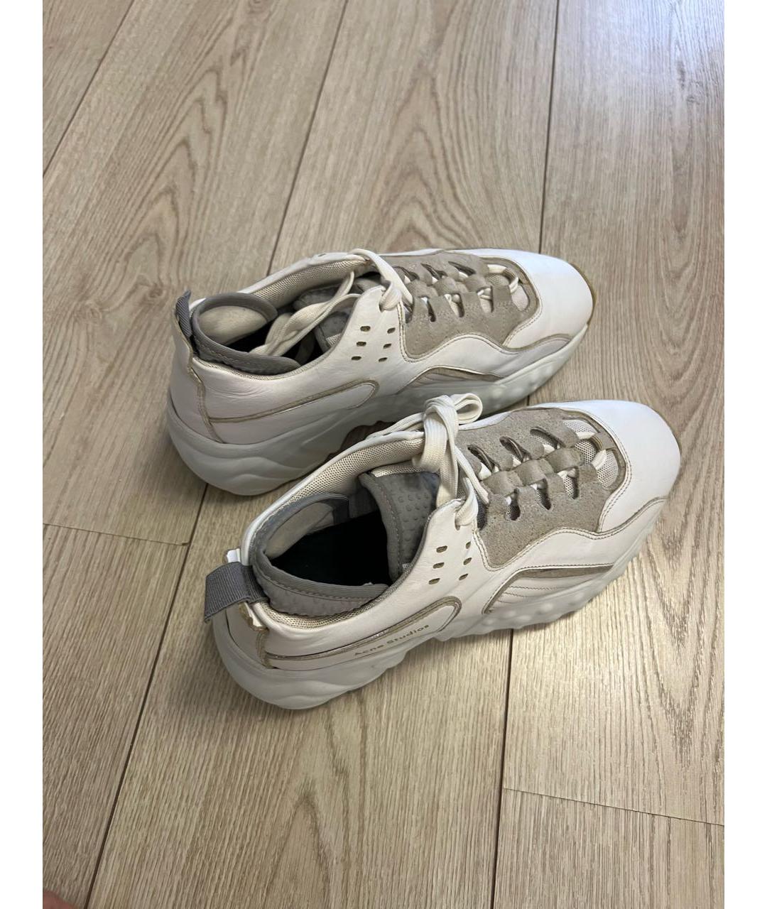 Acne manhattan sneakers on sale beige