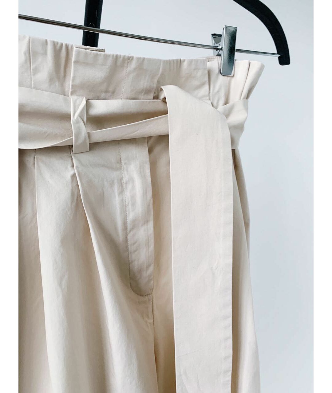 FENDI Бежевые хлопковые брюки широкие, фото 4