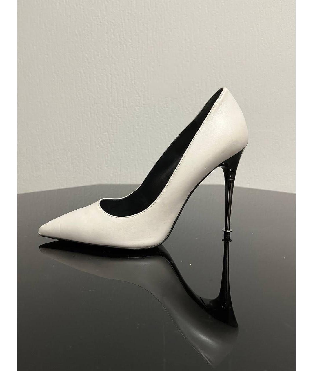 TOM FORD Белые кожаные туфли, фото 6