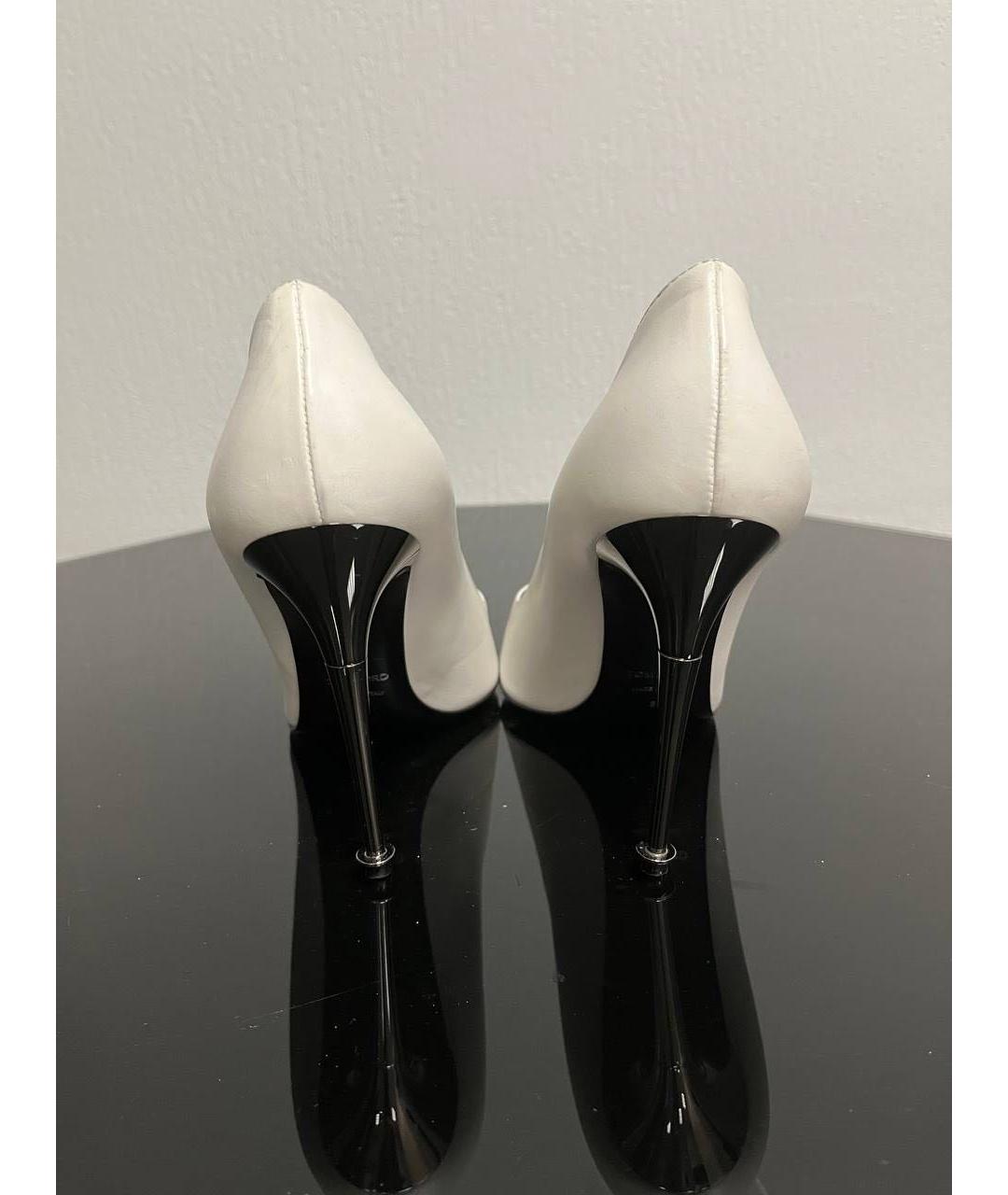 TOM FORD Белые кожаные туфли, фото 4