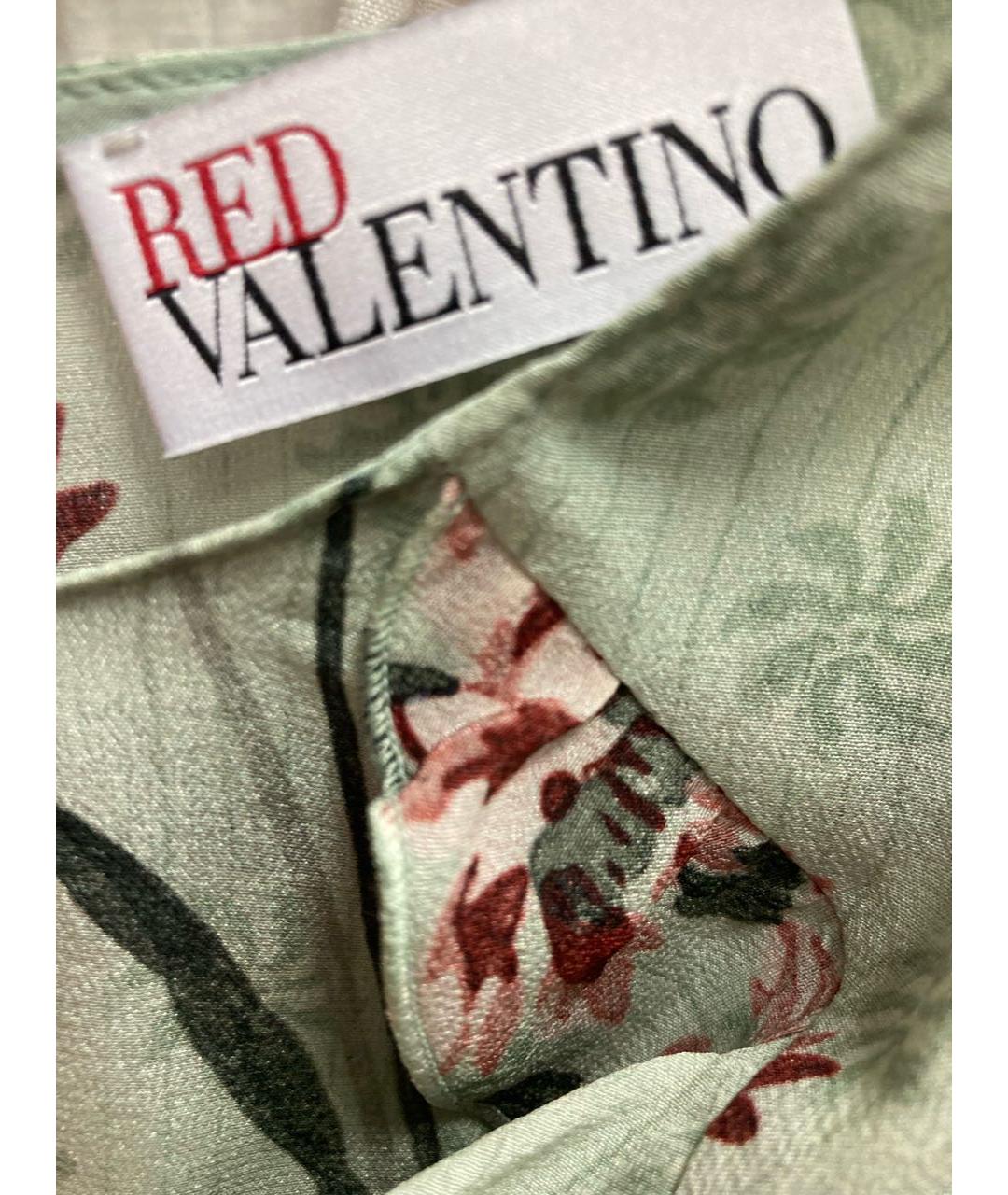 RED VALENTINO Мульти шелковое повседневное платье, фото 3