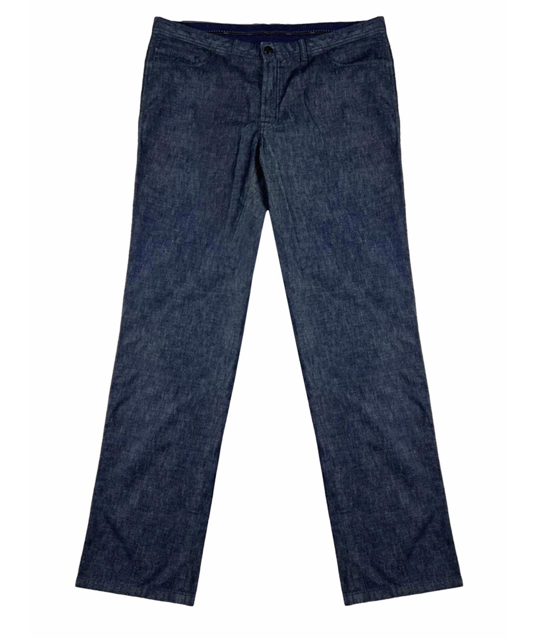 BRIONI Синие классические брюки, фото 8