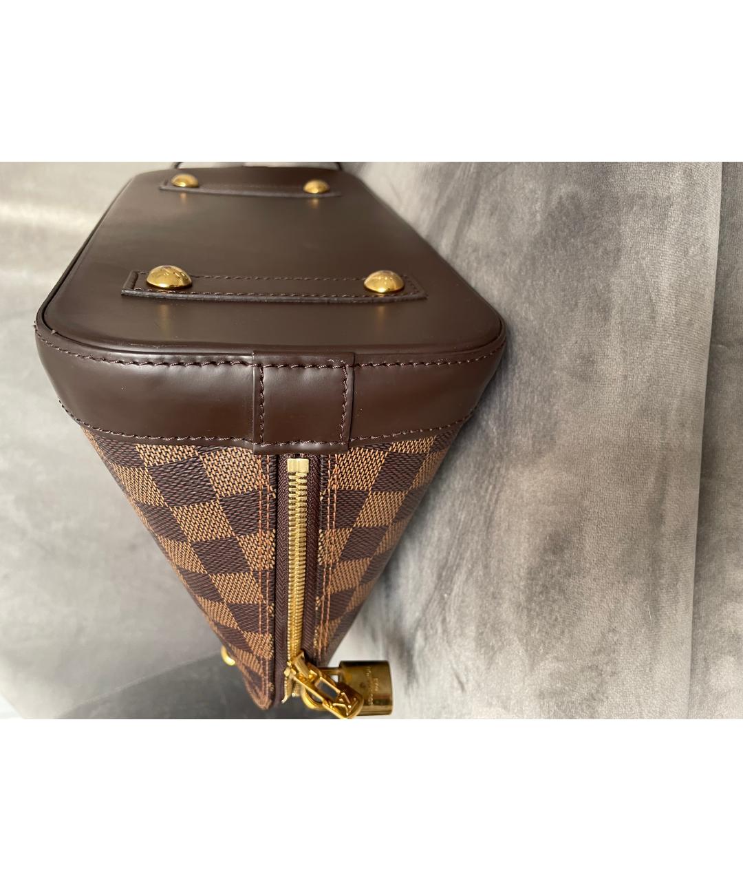 LOUIS VUITTON Коричневая кожаная сумка тоут, фото 3