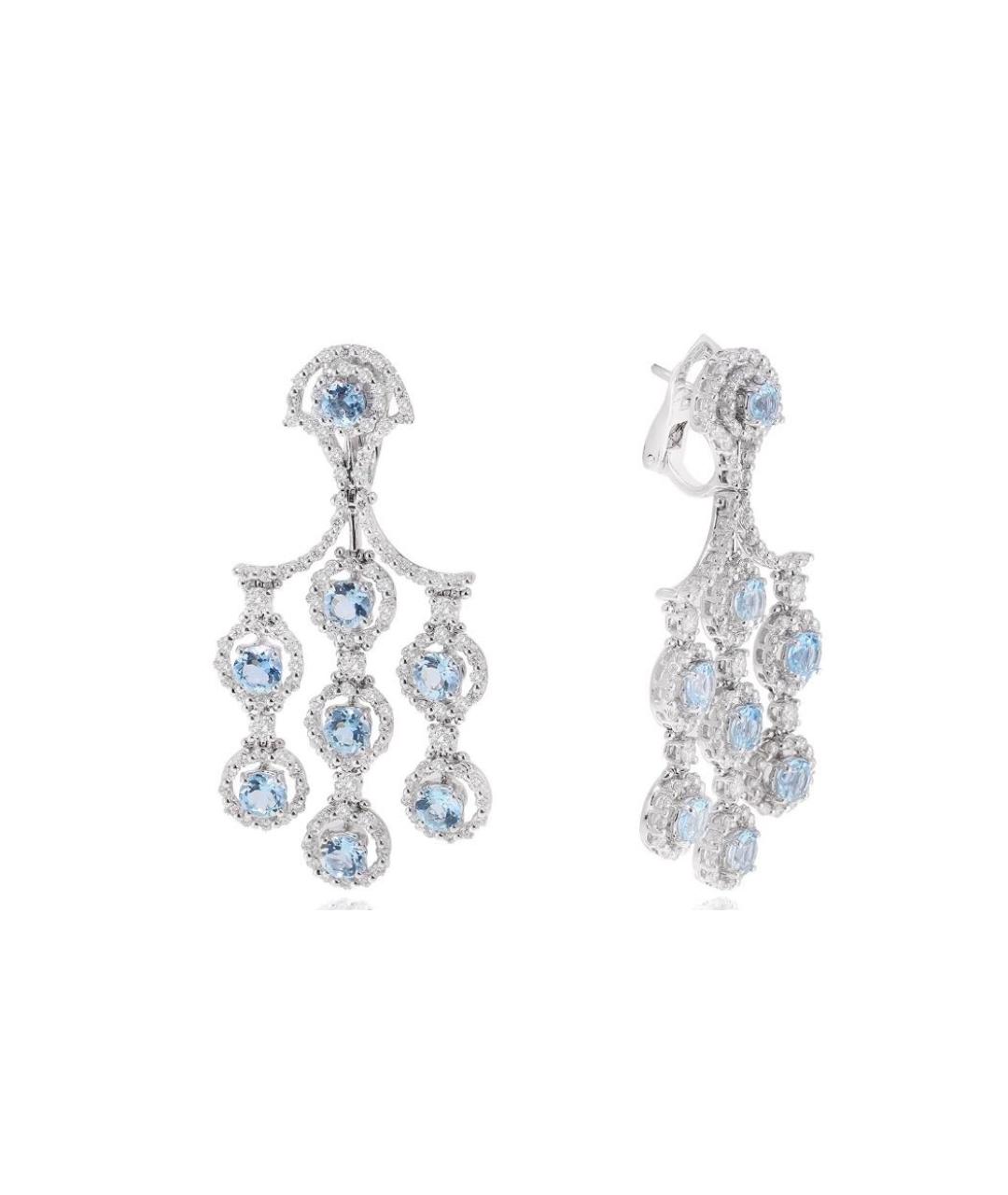 DAMIANI Голубые серьги из белого золота, фото 2