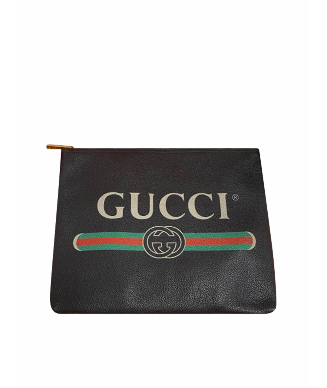 GUCCI Черная кожаная папка для документов, фото 1