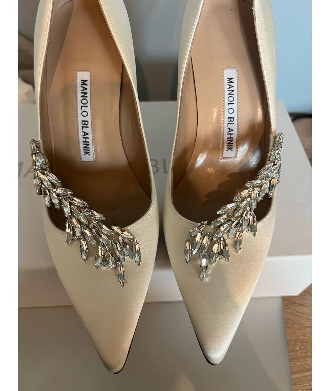MANOLO BLAHNIK Белые туфли, фото 3
