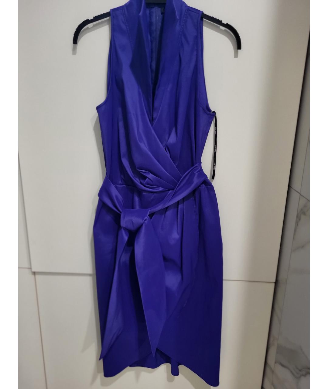 TADASHI SHOJI Фиолетовое полиэстеровое коктейльное платье, фото 6
