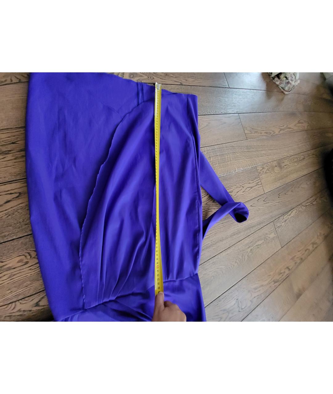 TADASHI SHOJI Фиолетовое полиэстеровое коктейльное платье, фото 5