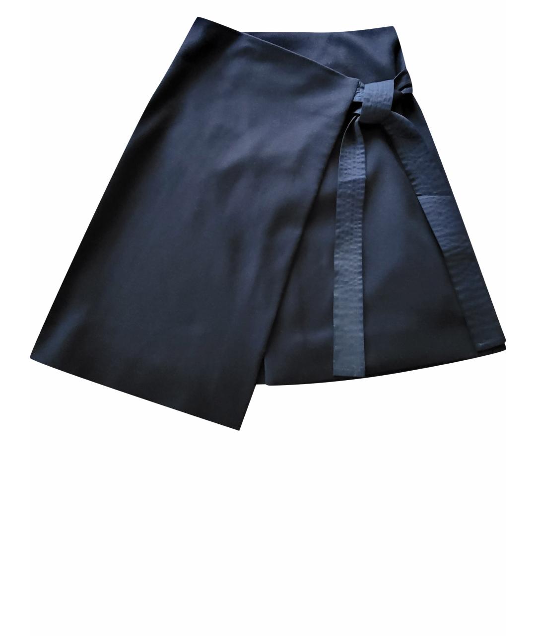 COS Синяя шерстяная юбка миди, фото 1
