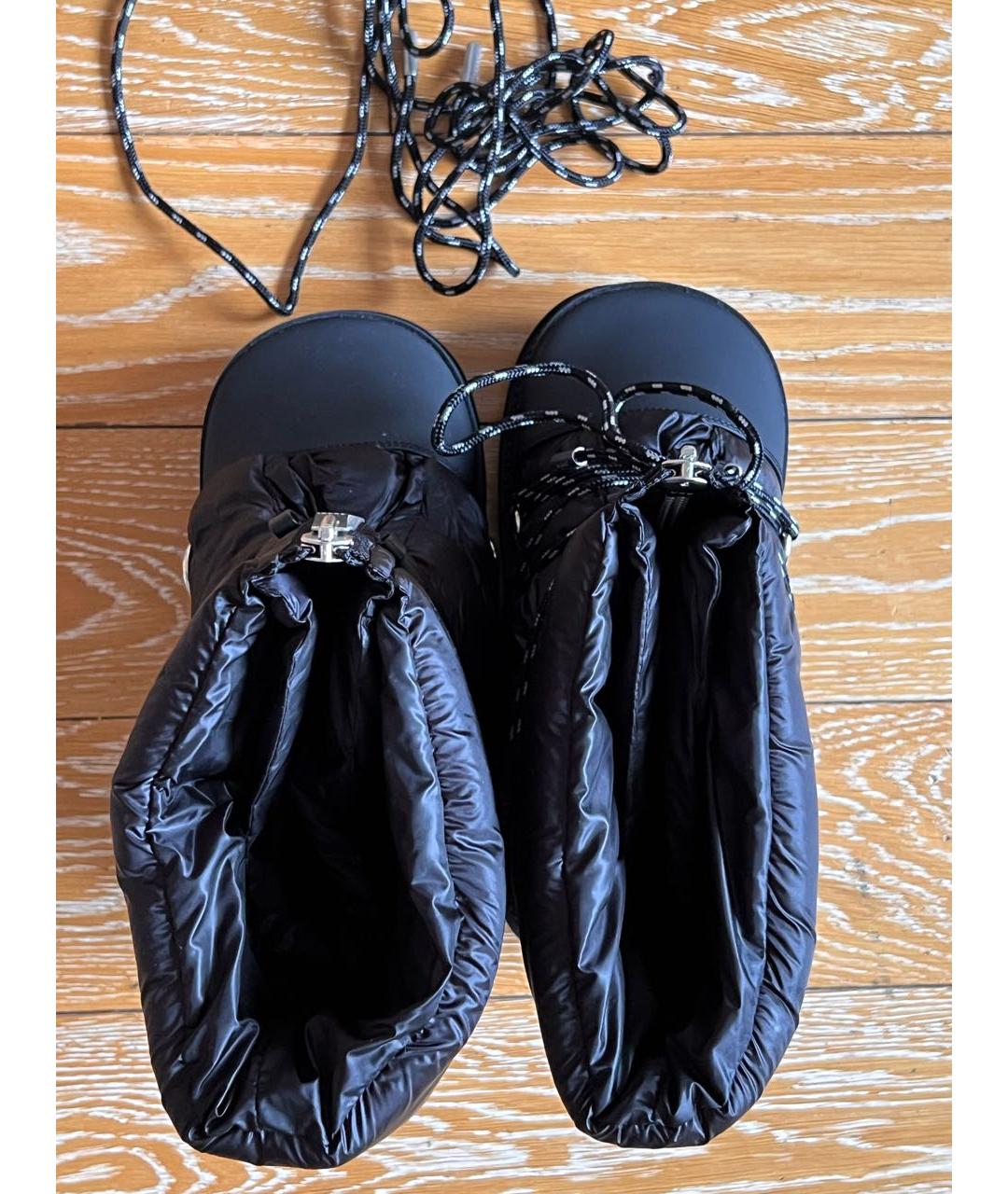 SACAI Черные кожаные сапоги, фото 3