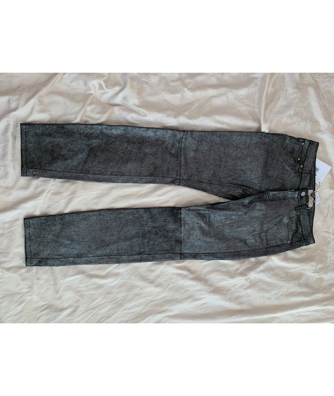 MICHAEL KORS Антрацитовые замшевые брюки узкие, фото 6