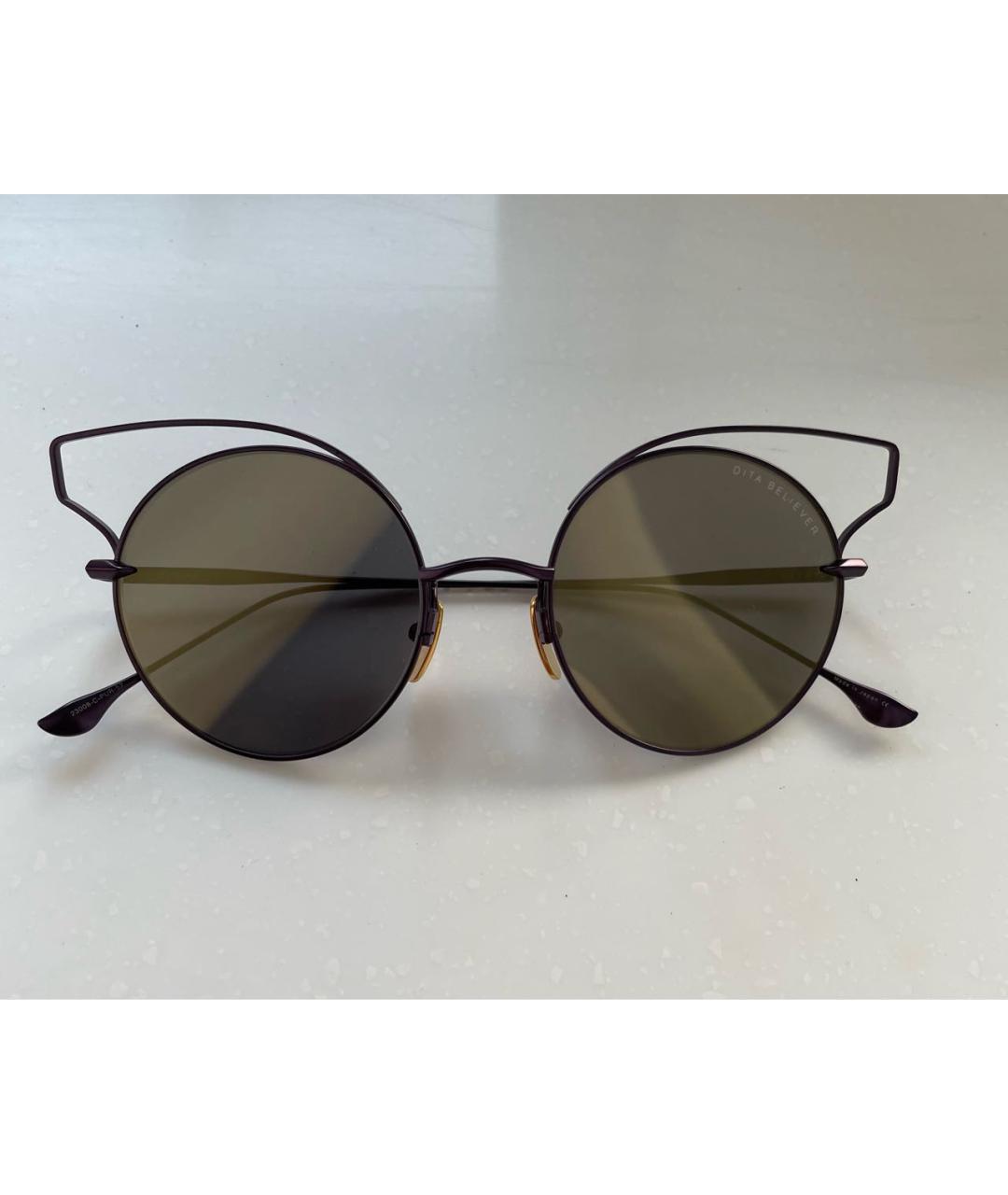 DITA Фиолетовые металлические солнцезащитные очки, фото 6